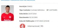 Nico López é regularizado no BID